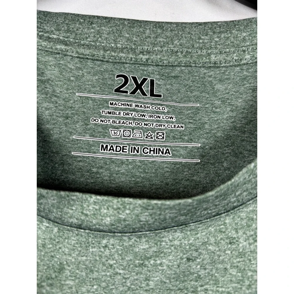 Lot of 4 Mens 2XL Heathered Performance T-Shirts Short Sleeve Crew Neck Basics - Picture 7 of 13